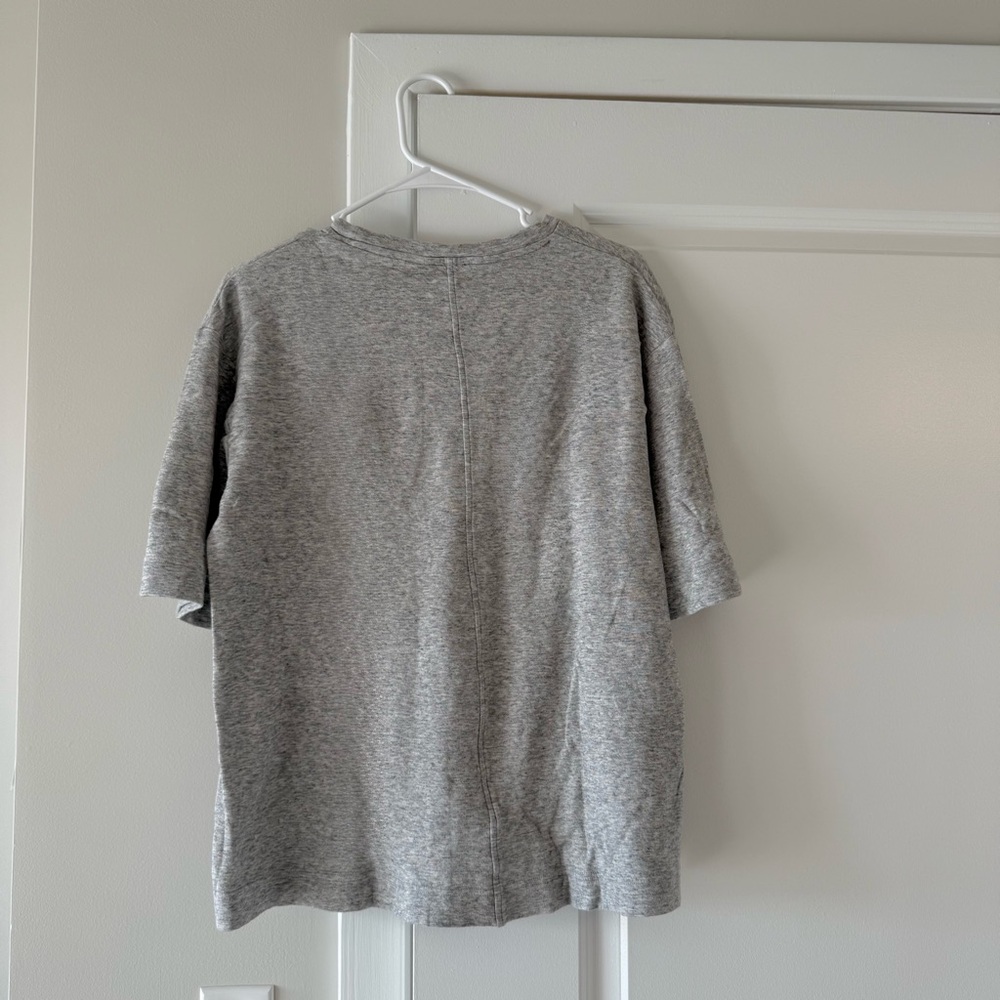 COS Light Gray Short Sleeve Tee - Picture 2 of 2